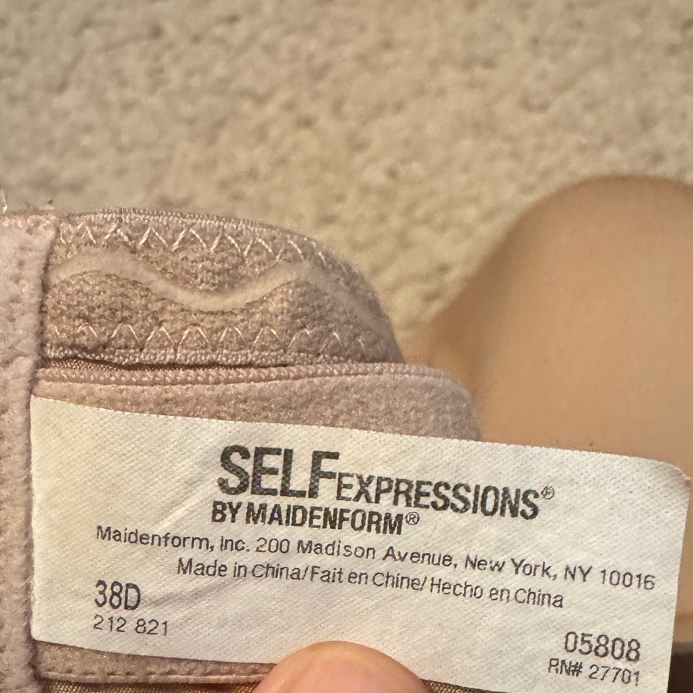 Self Expressions By Maidenform Strapless Bra Size 38D Color Nude - Picture 11 of 11